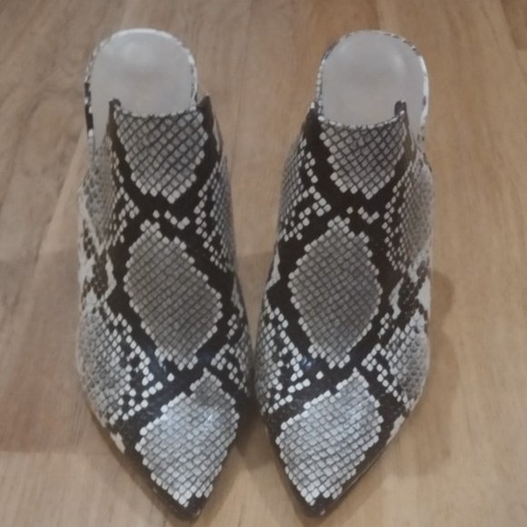Aldo Python Print Mules - Picture 1 of 4